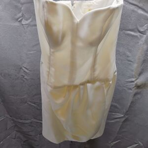 Victor Costa Strapless Cream Dress
